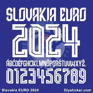 Slovakia EURO 2024 Font Download