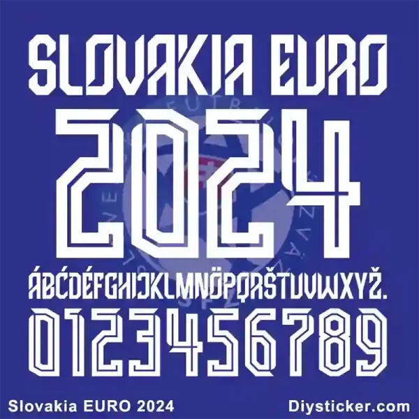 Slovakia EURO 2024 Font Download