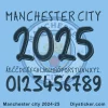Manchester City 2024-25 Font Manchester City 2024-2025 Font Kit Download