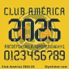 Club America 2024-25 Font Club America 2024-2025 Font Vector Download.