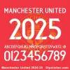 Manchester United 2024-25 Font Manchester United 2024-25 Font