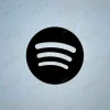 2024-2025 Barcelona Spotify Sponsor Logo Sticker Black 2024-25 Barcelona Spotify Sponsor Logo Football Patch Iron-On Sticker