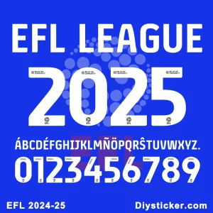 English Football League EFL 2024-25 Font Download