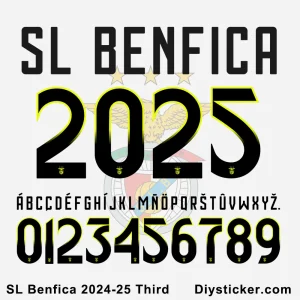 SL Benfica 2024-25 Third Font