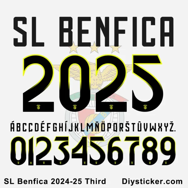 SL Benfica 2024-25 Third Font