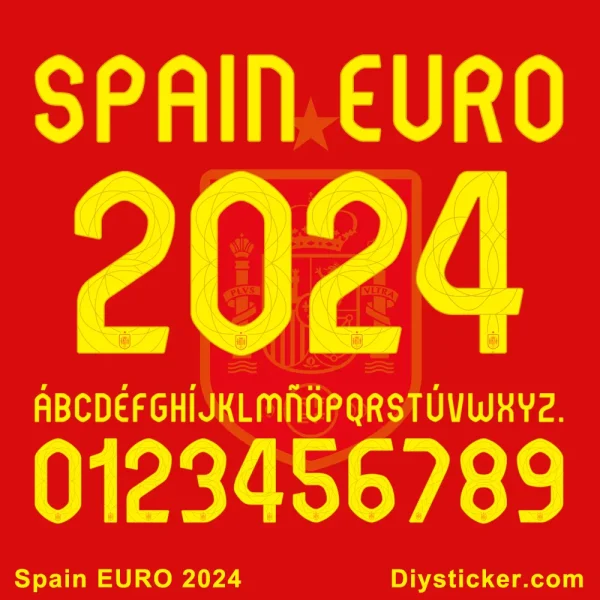 Spain EURO 2024 Font