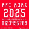 AFC Ajax 2024-25 Font AFC Ajax 2024-25 Font Kit Download