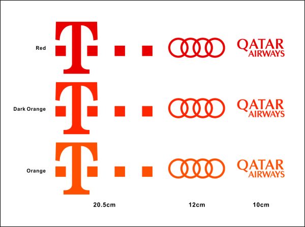 Dark Orange Custom Order Bayern Munich Sponsor Patch