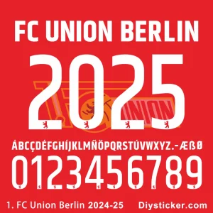1. FC Union Berlin 2024-25 Font Download – TTF, OTF, CDR, PDF Files