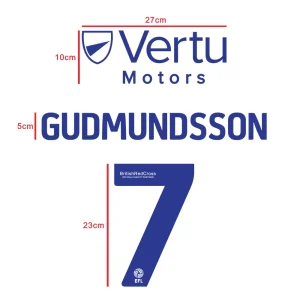 EFL 2022-23 Nameset Custom Nameset Sponsor Order Sticker