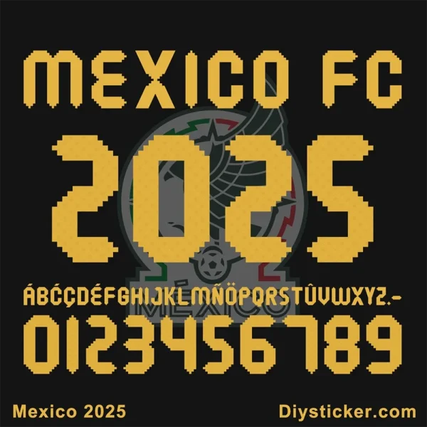 Mexico FC 2025 Font – Official Football Typeface Preview