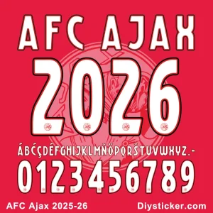 AFC Ajax 2025-26 Font Preview