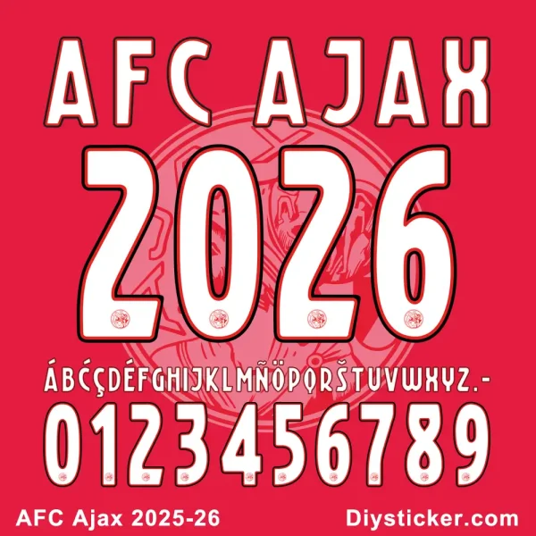 AFC Ajax 2025-26 Font Preview