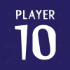 Custom Real Madrid 1998-2000 UEFA Champions League Name Number Set-1 Real Madrid 1998/2000 UEFA Champions League Name Number Set for DIY soccer jerseys