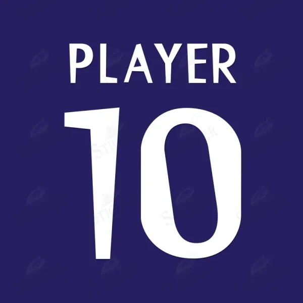 Real Madrid 1998/2000 UEFA Champions League Name Number Set for DIY soccer jerseys