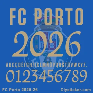 FC Porto 2025-26 Font Sample