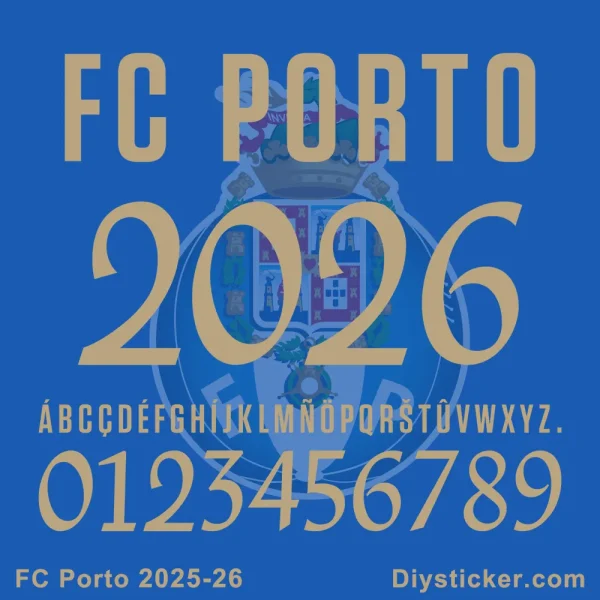 FC Porto 2025-26 Font Sample