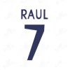 RAUL Real Madrid 1998-2000 UEFA Champions League Name Number Set For Homekit RAUL Real Madrid 1998-2000 UEFA Champions League Name Number Set For Homekit