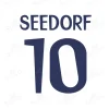 SEEDORF Real Madrid 1998-2000 UEFA Champions League Name Number Set SEEDORF Real Madrid 1998/2000 UEFA Champions League Name Number Set for Homekit DIY soccer jerseys