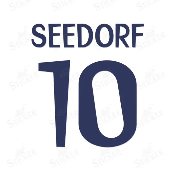 SEEDORF Real Madrid 1998/2000 UEFA Champions League Name Number Set for Homekit DIY soccer jerseys