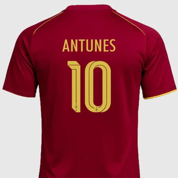 Servette FC 2025-2026 home jersey with "ANTUNES" and number "10" using official font.