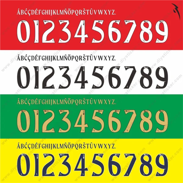 Liga Portugal 2025-26 font character set including uppercase, numerals, and symbols.