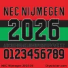 NEC Nijmegen 2025-26 Font Official NEC Nijmegen 2025-26 font preview with club branding and complete character set