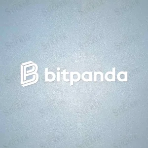 White AC Milan BITPANDA back-of-shirt sponsor patch for football jerseys, suitable for dark home kits.