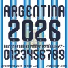 Argentina 2026 World Cup Font Downloads Argentina 2026 World Cup Font Installable and Vector File Icons