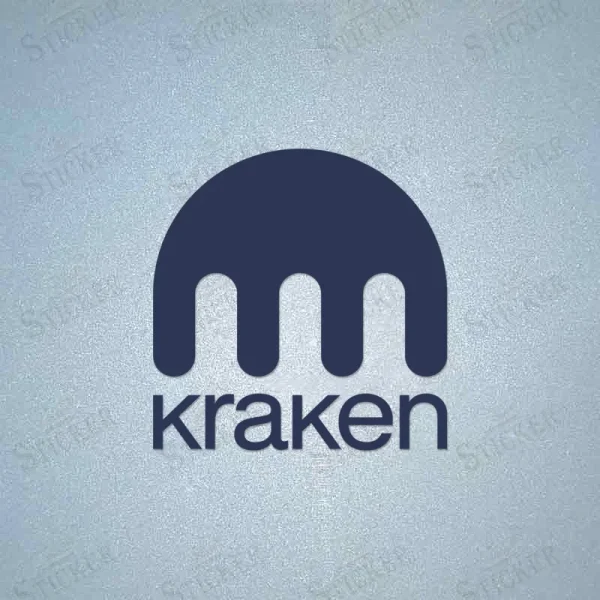 Dark Blue KRAKEN sleeve sponsor patch for football jerseys, matching light or white-based kits.