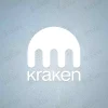 KRAKEN Sleeve Sponsor Sticker-White White KRAKEN sleeve sponsor patch for football jerseys, suitable for dark kits like Tottenham Hotspur away.