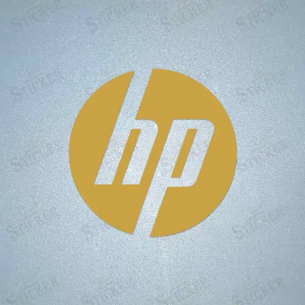 Gold Real Madrid HP sleeve sponsor patch, for use on specialized edition football jerseys.