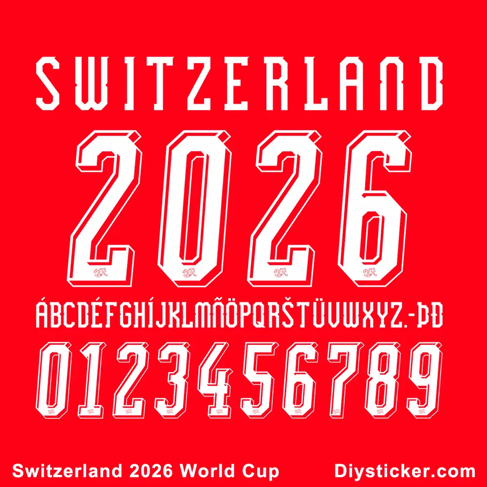 Switzerland 2026 World Cup Font | TTF, OTF, Vector Files | First Release