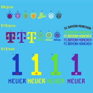 Bayern München Sticker Custom Bayern München Sticker & Nameset