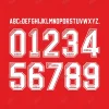Custom Liverpool 1995-1996 Home Jersey name set Liverpool 1995-96 Adidas Custom Nameset Sheet