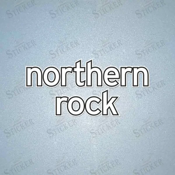 Newcastle United 2004-2005 Away Jersey Northern Rock Sponsor Sticker-White-Black White Northern Rock sponsor sticker with black outline for Newcastle jersey