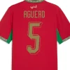 Morocco 2026 National Team Home Kit Printing Style Morocco 2026 Home Jersey Aguerd 5 gold 3D font preview