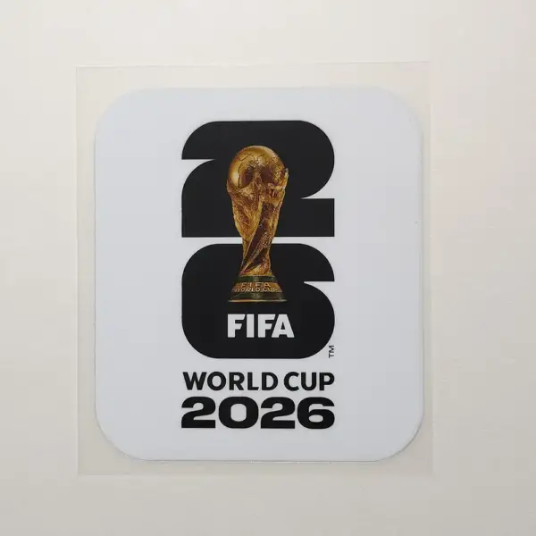 2026-world-cup-sleeve-badges-white-anti-sublimation-sticker Clean white FIFA 2026 World Cup sleeve badge sticker for away kits