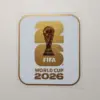 2026-world-cup-sleeve-badges-white-gold-anti-sublimation-sticker White and gold border FIFA 2026 World Cup sleeve badge heat transfer