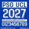 paris-saint-germain-psg-2026-2027-ucl-font-download Complete alphabet characters and number vector map sheet for the downloadable PSG 2026-2027 UCL font package