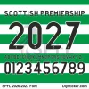 scottish premiership 2026-2027 font main Official Scottish Premiership SPFL 2026-2027 font styles for jersey names and numbers.
