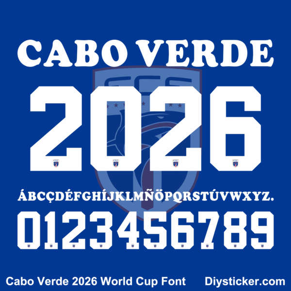 cabo-verde-2026-world-cup-font-download Cabo Verde 2026 World Cup font TTF vector kit complete character sheet heavy serif alphabet glyphs and octagonal numbers zero to nine