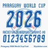 paraguay-2026-world-cup-font-download Paraguay 2026 World Cup font TTF vector kit full character set alphabet glyphs and numbers zero to nine