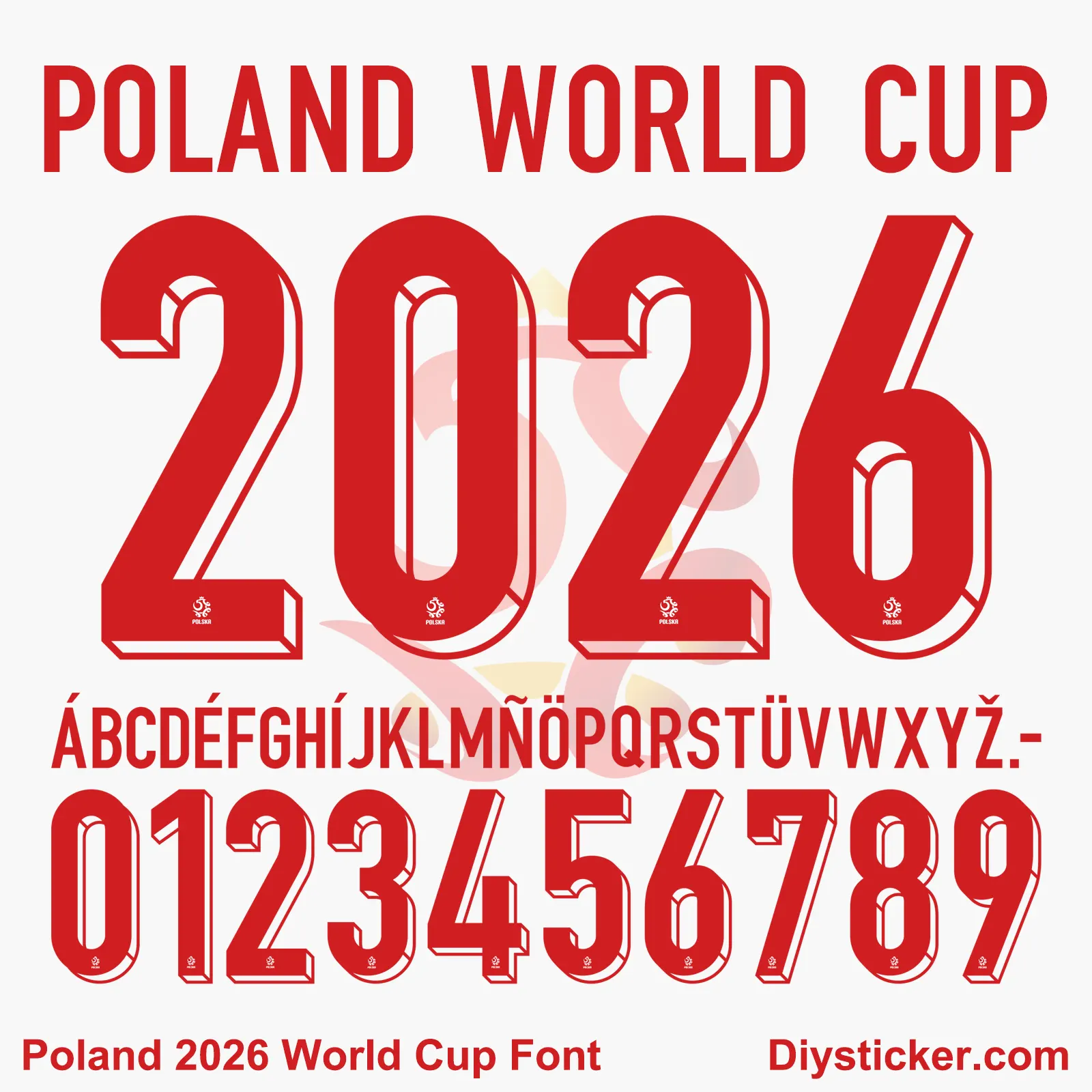 Poland 2026 World Cup Font Download | OTF, TTF & Vector