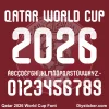 qatar-2026-world-cup-font-download Qatar 2026 World Cup font TTF vector kit complete character sheet alphabet glyphs and halftone gradient numbers zero to nine