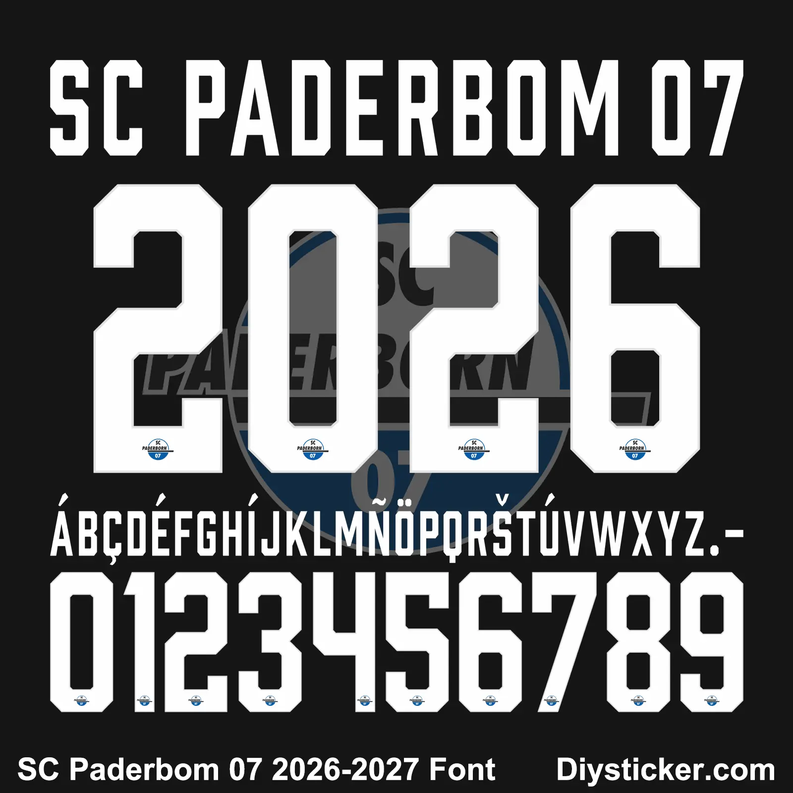 SC Paderborn 2026-2027 Font Download | TTF & Vector Files