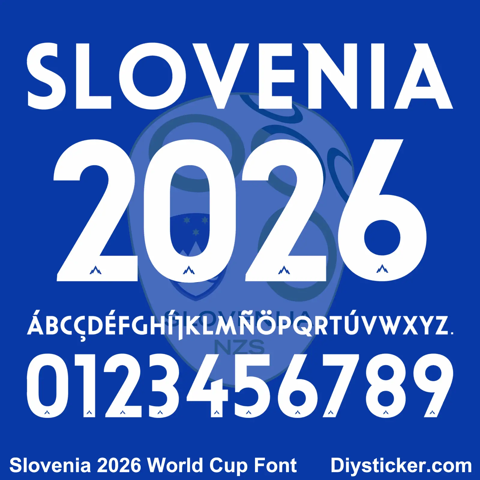 Slovenia 2026 World Cup Font Download | TTF & Vector Files