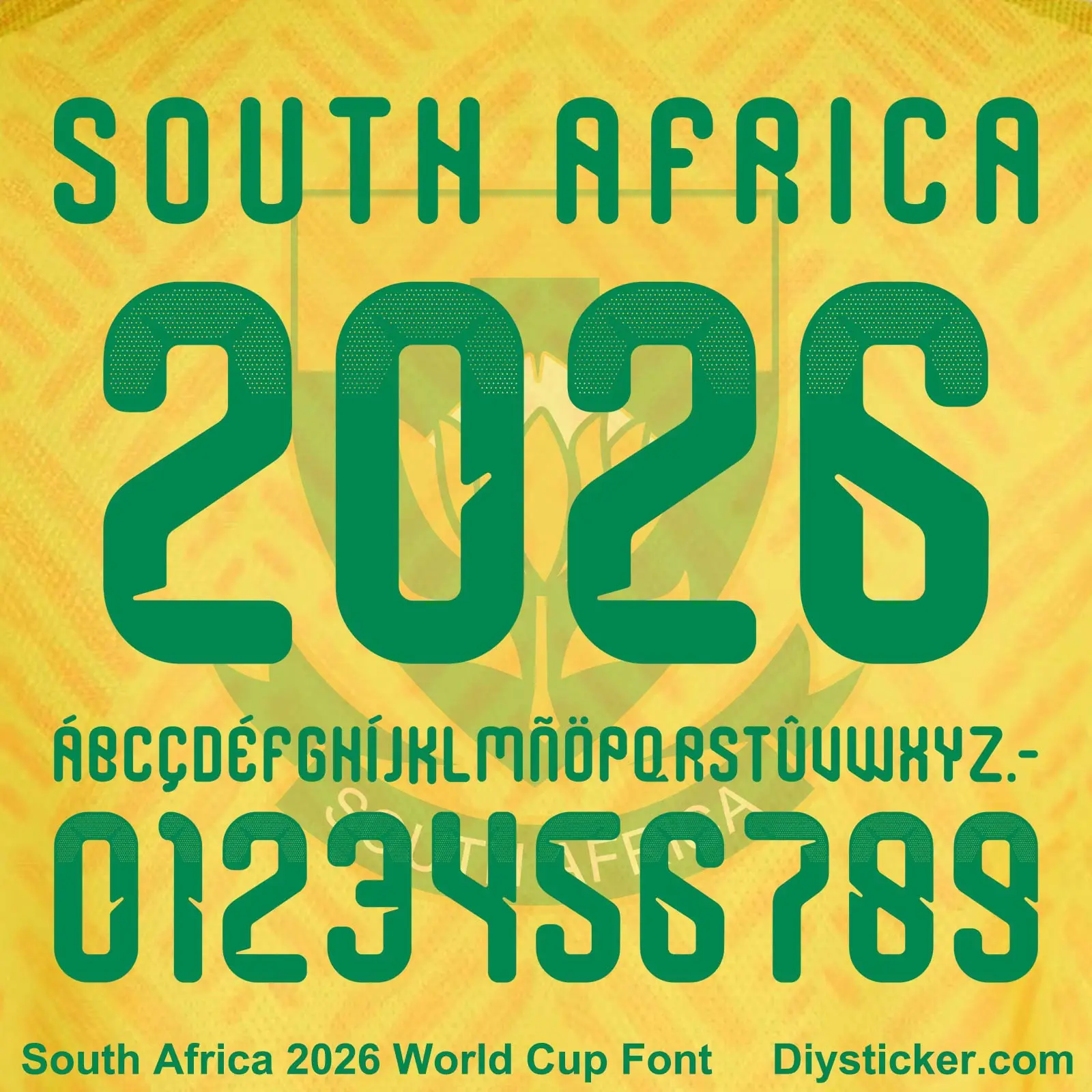 South Africa 2026 World Cup Font Download | TTF & Vector