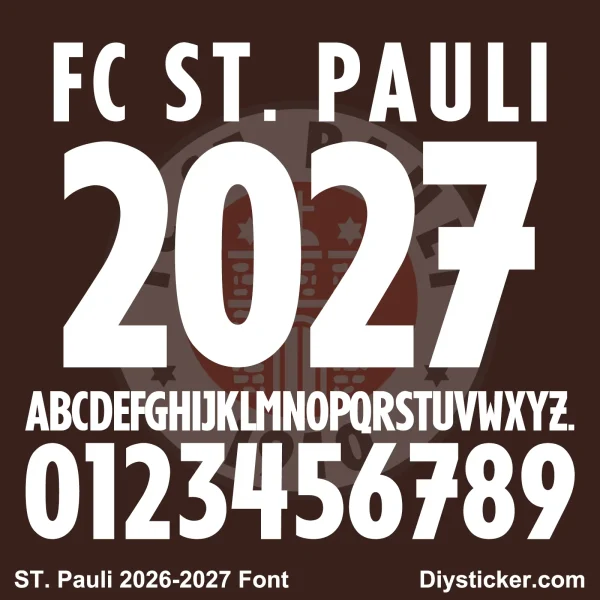 st-pauli-2026-2027-font-download FC St. Pauli 2026-2027 Font Download (TTF, OTF, Vector)
