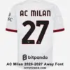 ac-milan-2026-2027-away-font-jersey-effect AC Milan 2026-2027 Away Kit Nameset Printing Guide